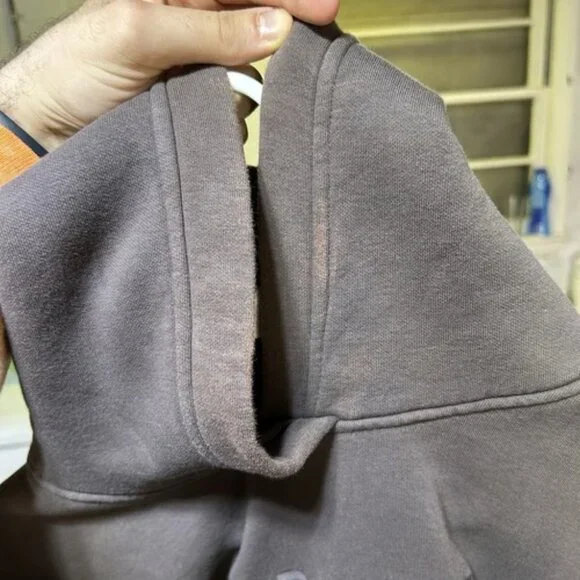 Oner Active Classic Oversized Hoodie in Deep Taupe - Size Medium - Picture 13 of 13